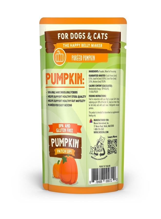 Weruva Pumpkin Patch Up!, Pumpkin Puree Pet Food Supplement for Dogs & Cats, 2.80oz Pouch (Pack of 12) - Image 3